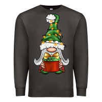 Smoke Christmas Gnome With Gift Premium Sweatshirt - BundleAndBundleShop