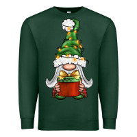 Sports Green Christmas Gnome With Gift Premium Sweatshirt - BundleAndBundleShop