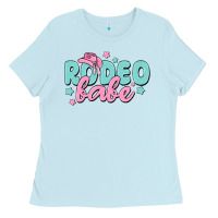 Baby Blue rodeo babe Ladies Tee - MaliasSmallBusiness