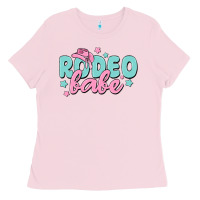 Bubblegum Pink rodeo babe Ladies Tee - MaliasSmallBusiness