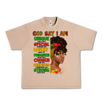 Burro god say i am juneteenth afro girl Urban Heavy Tee - Artiststas