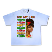 Grape Ice god say i am juneteenth afro girl Urban Heavy Tee - Artiststas