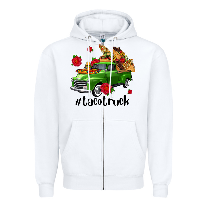 Tacotruck Olivia Zipper Hoodie by OliviaCreatesArt | Teevron