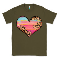 Army Green valentine s day colorful heart Classic Tee - LillyAllenDesigns
