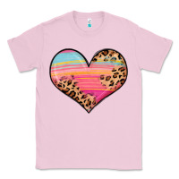 Bubblegum Pink valentine s day colorful heart Classic Tee - LillyAllenDesigns