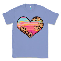 Colony Blue valentine s day colorful heart Classic Tee - LillyAllenDesigns