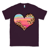 Plum valentine s day colorful heart Classic Tee - LillyAllenDesigns