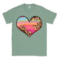 Sage valentine s day colorful heart Classic Tee - LillyAllenDesigns