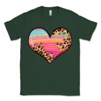 Sports Green valentine s day colorful heart Classic Tee - LillyAllenDesigns