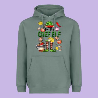 Im The Chef Elf Heavyweight Hoodie Designed By Fadigitalartstudio