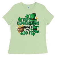 The Leprechauns Made Me Do It Ladies Tee | Teevron