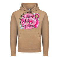 Vintage Coffee breast cancer awareness we fight together Vintage Hoodie - LillyAllenDesigns