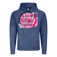 Vintage Denim breast cancer awareness we fight together Vintage Hoodie - LillyAllenDesigns
