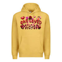 Antique Gold One loved mama Valentine's Day Premium Hoodie - FaDigitalArtStudio