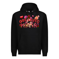 Black One loved mama Valentine's Day Premium Hoodie - FaDigitalArtStudio