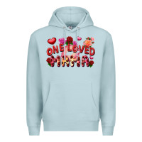 Blue Mist One loved mama Valentine's Day Premium Hoodie - FaDigitalArtStudio
