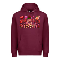 Burgundy One loved mama Valentine's Day Premium Hoodie - FaDigitalArtStudio