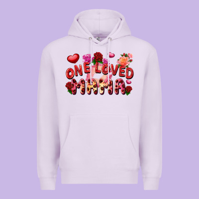 One Loved Mama Valentine's Day Premium Hoodie Designed By Fadigitalartstudio