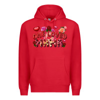 Red One loved mama Valentine's Day Premium Hoodie - FaDigitalArtStudio