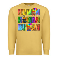 Antique Gold Human Pride Lgbt Premium Sweatshirt - BundleAndBundleShop