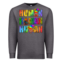 Charcoal Heather Human Pride Lgbt Premium Sweatshirt - BundleAndBundleShop