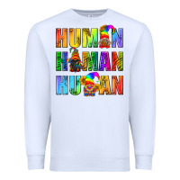 White Human Pride Lgbt Premium Sweatshirt - BundleAndBundleShop