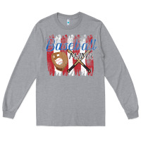 Heather Grey Baseball mom Long Sleeve Tee - Bettercallsaul