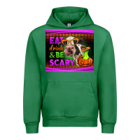 Emerald eat drink and be scary cow Urban Hoodie - LillyAllenDesigns