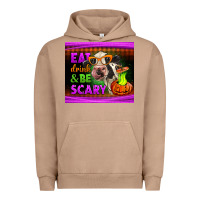 Pigment Burro eat drink and be scary cow Urban Hoodie - LillyAllenDesigns