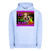 Pigment Grape Ice eat drink and be scary cow Urban Hoodie - LillyAllenDesigns