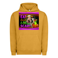 Pigment Peanut Butter eat drink and be scary cow Urban Hoodie - LillyAllenDesigns