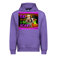 Tulip eat drink and be scary cow Urban Hoodie - LillyAllenDesigns