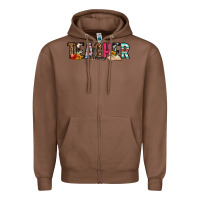 Chestnut teacher Zipper Hoodie - OliviaCreatesArt