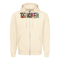 Sandshell teacher Zipper Hoodie - OliviaCreatesArt