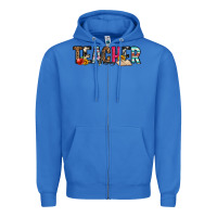 True Royal teacher Zipper Hoodie - OliviaCreatesArt
