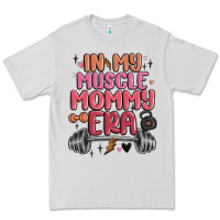 Dove Grey in my muscle mommy era Premium Tee - MaliasSmallBusiness