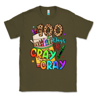 Army Green 100 days of cray cray Classic Tee - LillyAllenDesigns