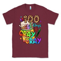 Burgundy 100 days of cray cray Classic Tee - LillyAllenDesigns
