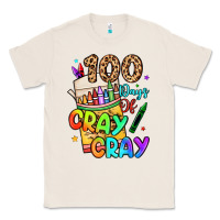 Natural 100 days of cray cray Classic Tee - LillyAllenDesigns