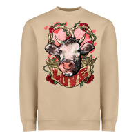 Mushroom Cow Valentine's Day love Heavyweight Sweatshirt - HowdyJamesFarm
