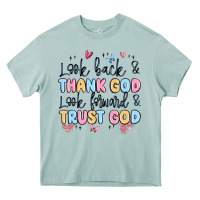 Arona look back and thank god look forward and trust god Heavy Core Tee - MaliasSmallBusiness