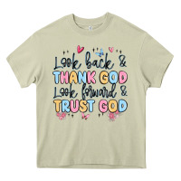 Mossy look back and thank god look forward and trust god Heavy Core Tee - MaliasSmallBusiness