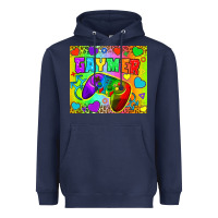 Navy LGBTQ+ Gaymer With Hearts Tumbler Heavyweight Hoodie - BundleAndBundleShop