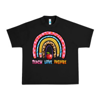 Black teach love inspire rainbow Urban Heavy Tee - Artiststas
