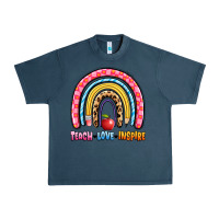 Midnight Navy teach love inspire rainbow Urban Heavy Tee - Artiststas