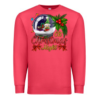 Cardinal oh christmas night snow globe Premium Sweatshirt - BundleAndBundleShop