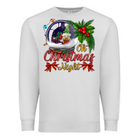 Dove Grey oh christmas night snow globe Premium Sweatshirt - BundleAndBundleShop