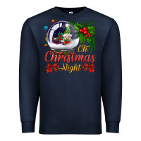 Navy oh christmas night snow globe Premium Sweatshirt - BundleAndBundleShop