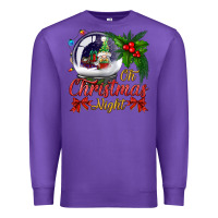 Purple oh christmas night snow globe Premium Sweatshirt - BundleAndBundleShop