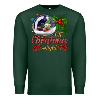 Sports Green oh christmas night snow globe Premium Sweatshirt - BundleAndBundleShop